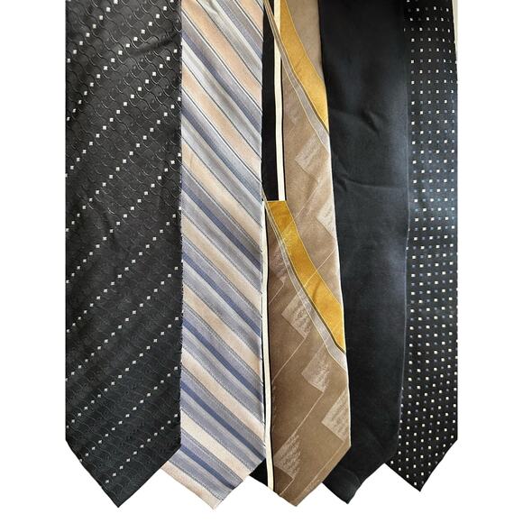 Five George Vintage Silk Neckties - Picture 1 of 8
